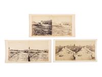 [CIVIL WAR]. A group of 3 stereoviews of troops taken at Port Hudson, Louisiana, incl. African American soldiers. [Baton Rouge, LA]: [McPherson & Oliver, attrib. ca 1863-1864].