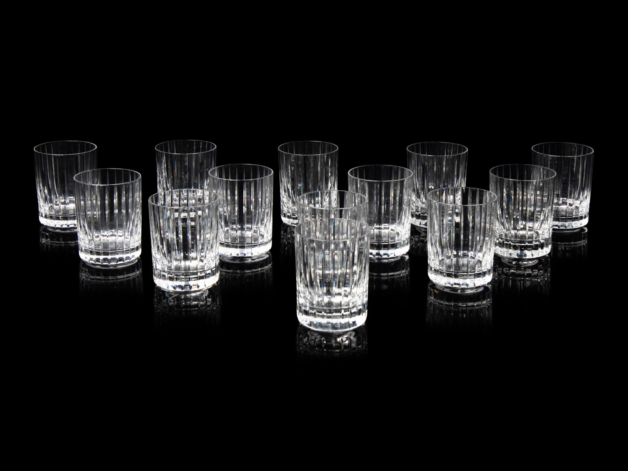 A Set of Fourteen Baccarat Harmonie Double Old Fashioned Glasses