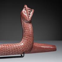 Eastern Plains Catlinite Pipe, Snake