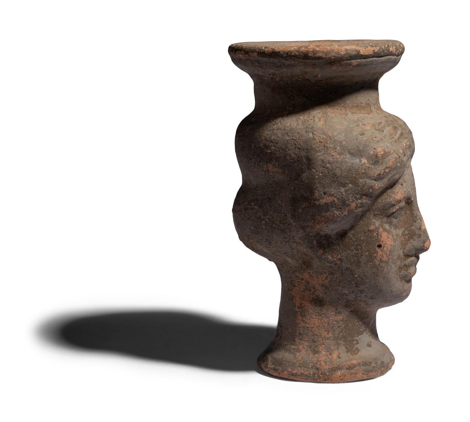 An Etruscan Terracotta Votive Head