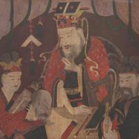 A Korean Painting Depicting a King of Hell, Joseon Dynasty 十五-十九世紀 朝鮮《十王圖》