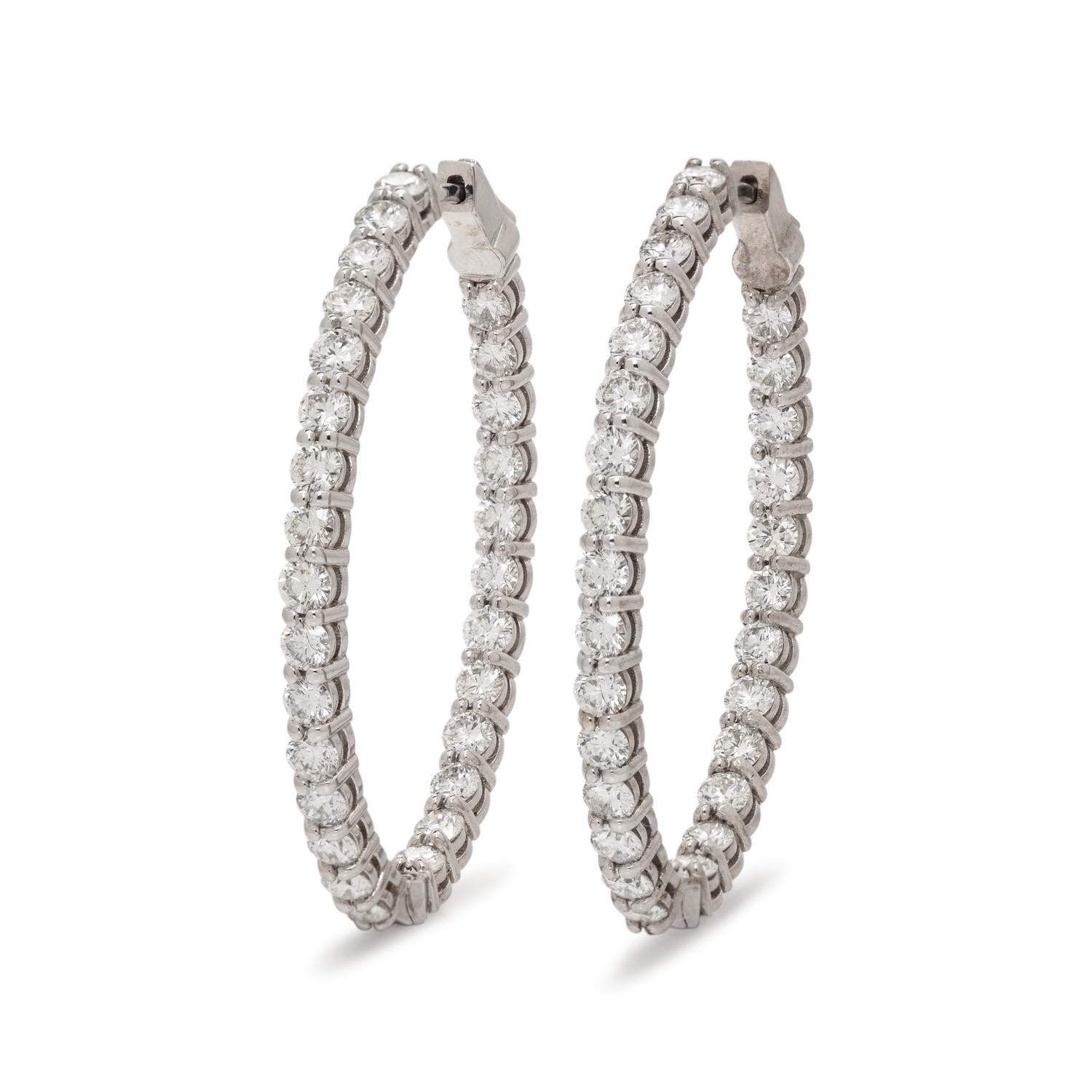 DIAMOND HOOP EARRINGS
