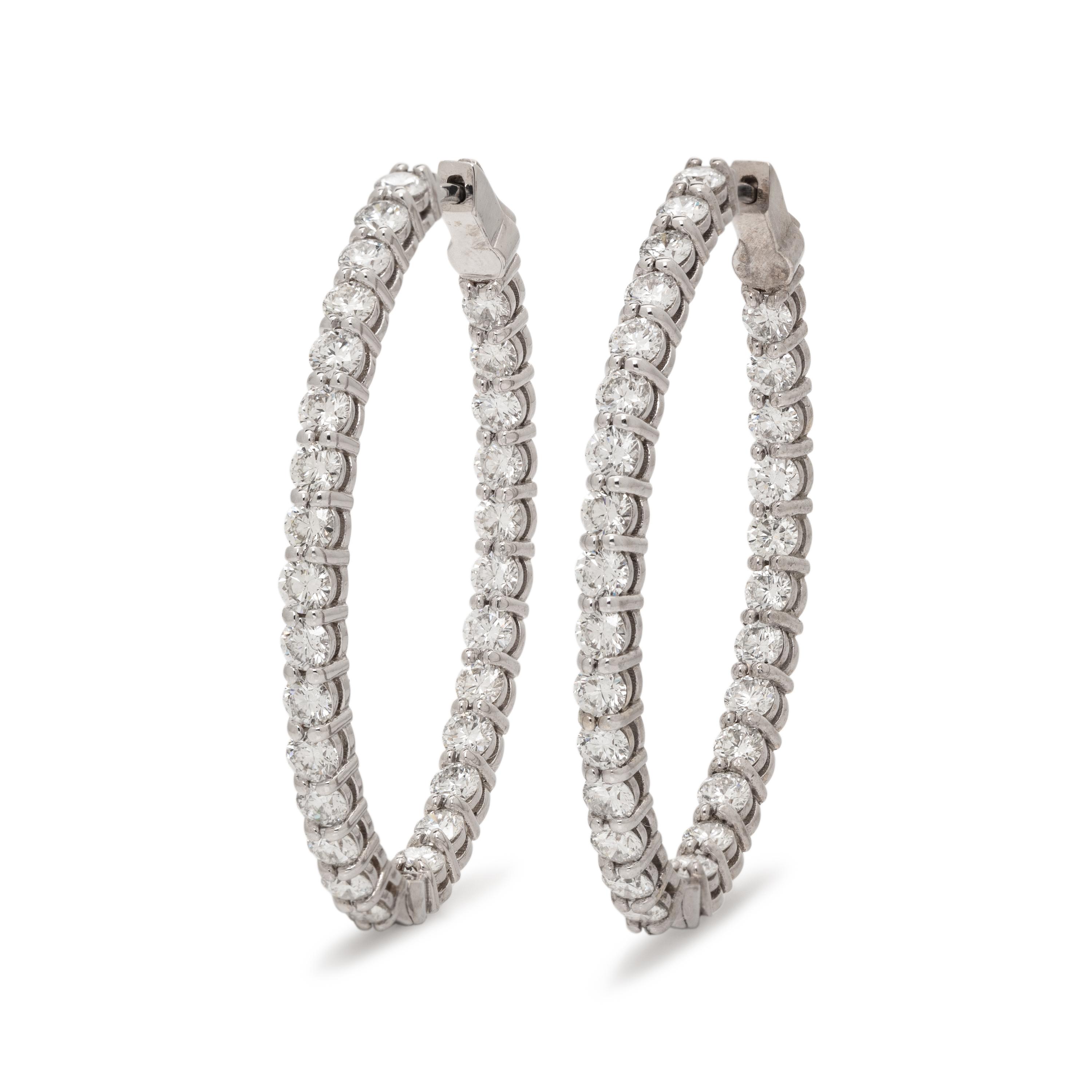 DIAMOND HOOP EARRINGS