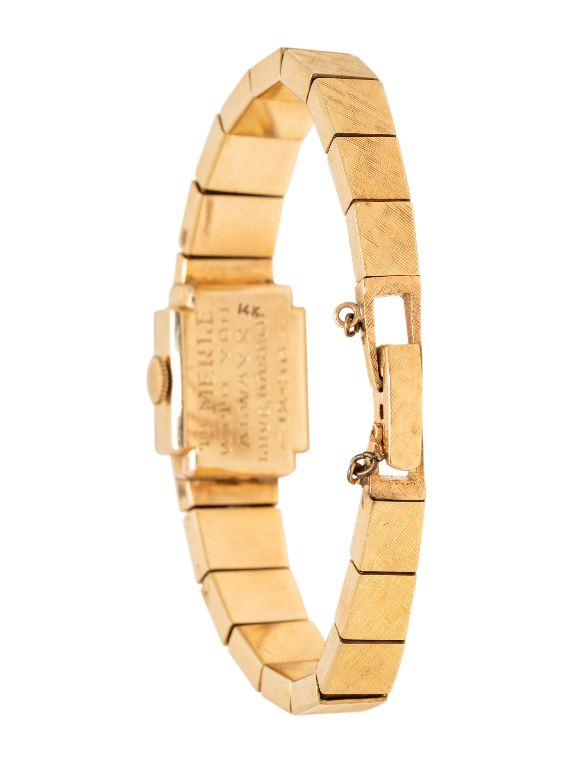 LA FEMME, YELLOW GOLD WATCH