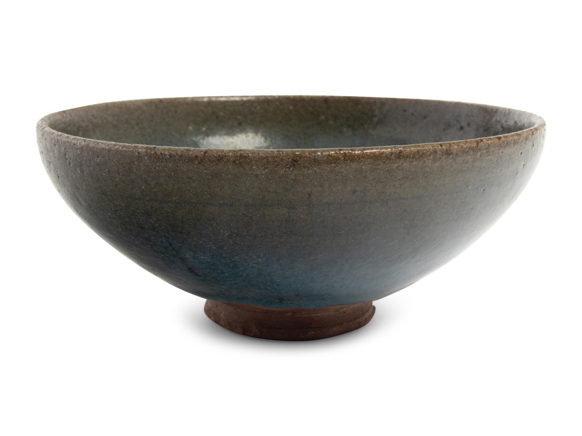 A Chinese Jun Glazed Stoneware Conical Bowl