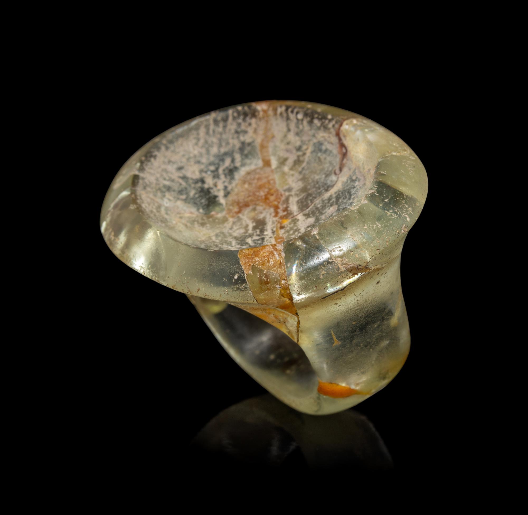 A Hellenistic Glass Finger Ring