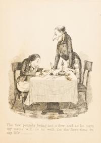 (PHILLIPS, WATTS) An Accommodation Bill. London, [c. 1845]. 18-paneled comic panorama.