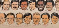 A 1979 Amadeee Wohlschlaeger Original St. Louis Cardinals Team Signed Autograph Artwork from The Collection of Hall of Fame Oklahoma Football Coach Bud Wilkinson