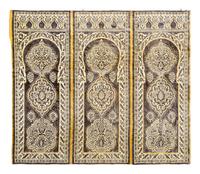A Moroccan Moorish Design Voided Silk Velvet Textile Panel — EARLY 20TH CENTURY