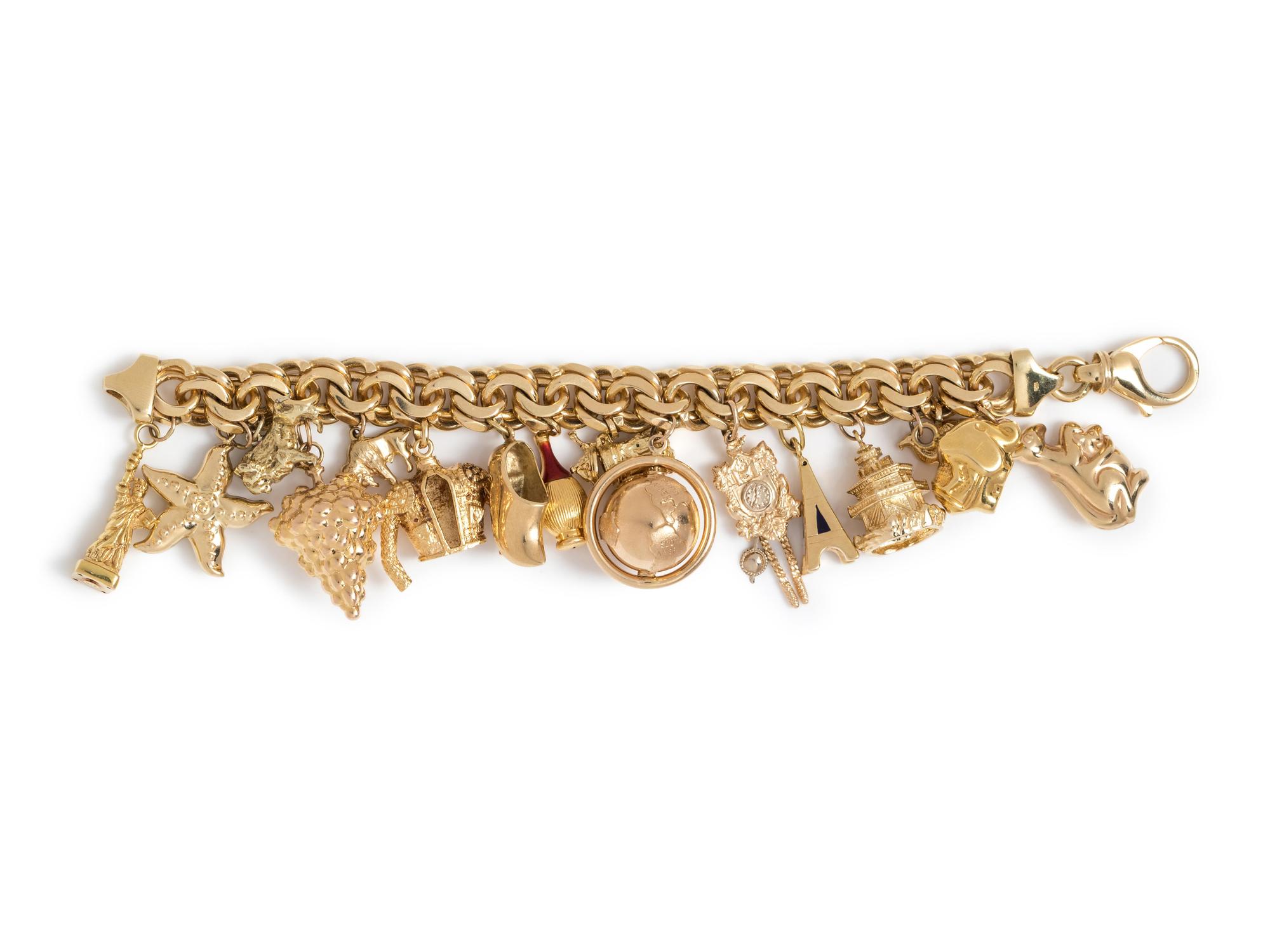 Gold Charm Bracelet