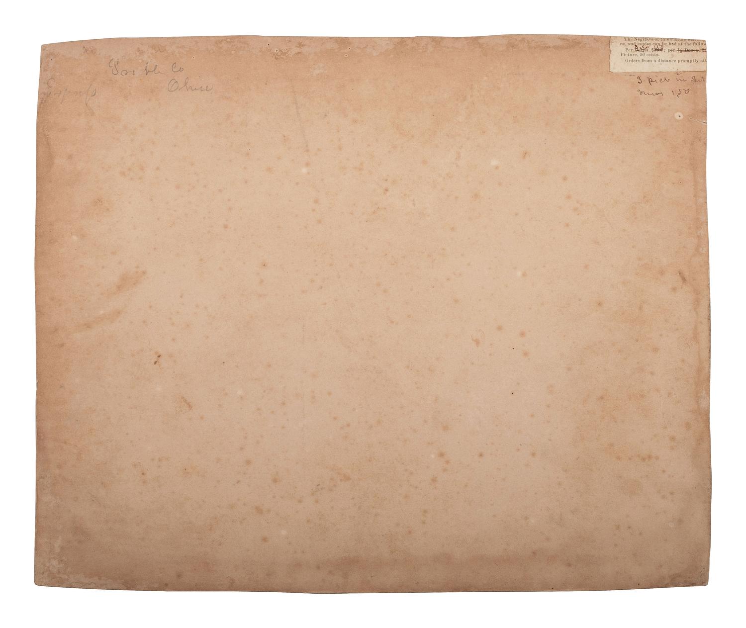 [CIVIL WAR]. Salted paper print of drilling soldiers, likely early war.