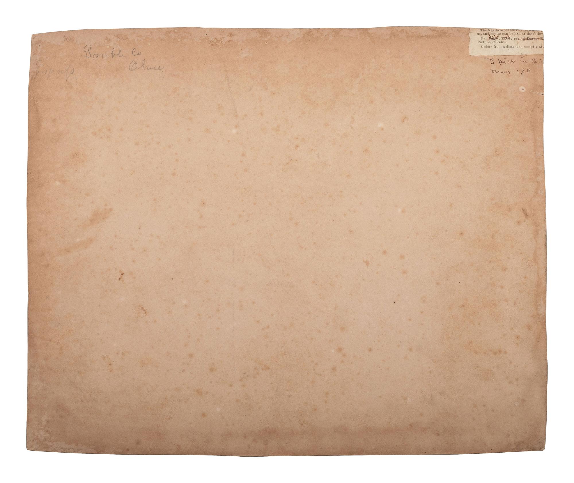 [CIVIL WAR]. Salted paper print of drilling soldiers, likely early war.