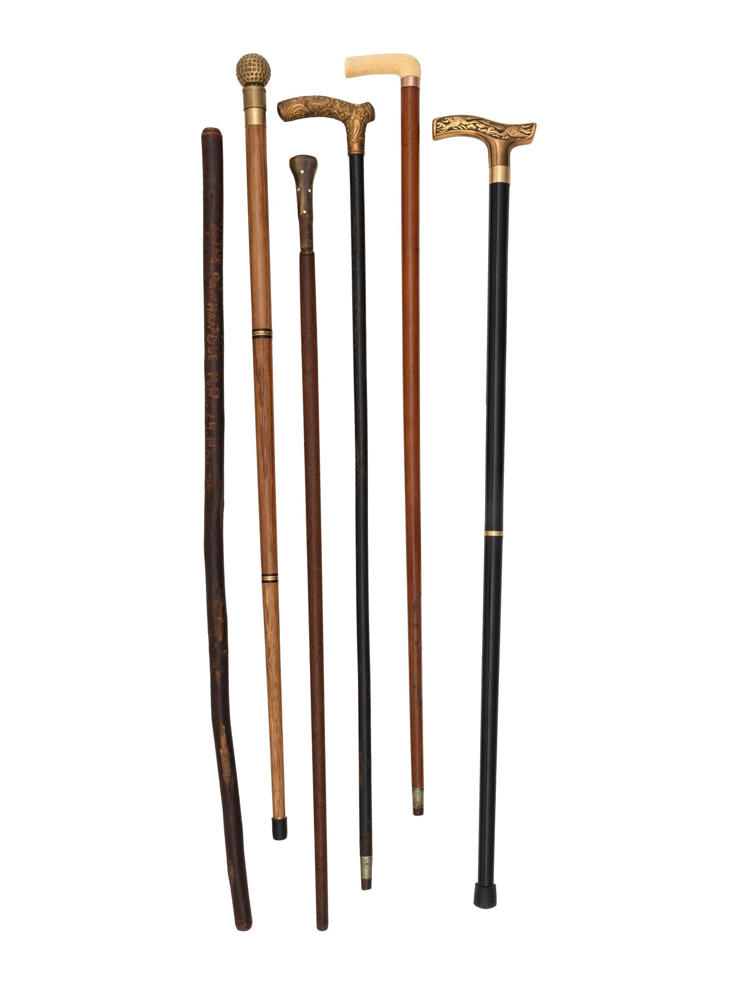 Six Canes, Including Two Presentation Examples