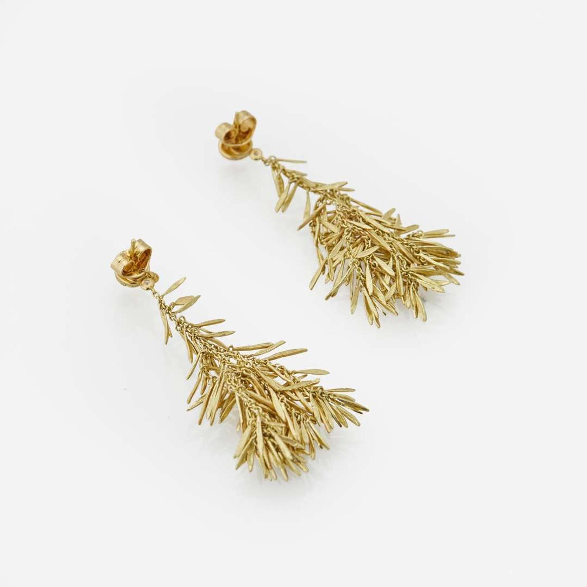 A Pair of 18K Yellow Gold H. Stern Earrings H. Stern