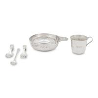 A Group of Tiffany and Co. Silver Children's Table Articles