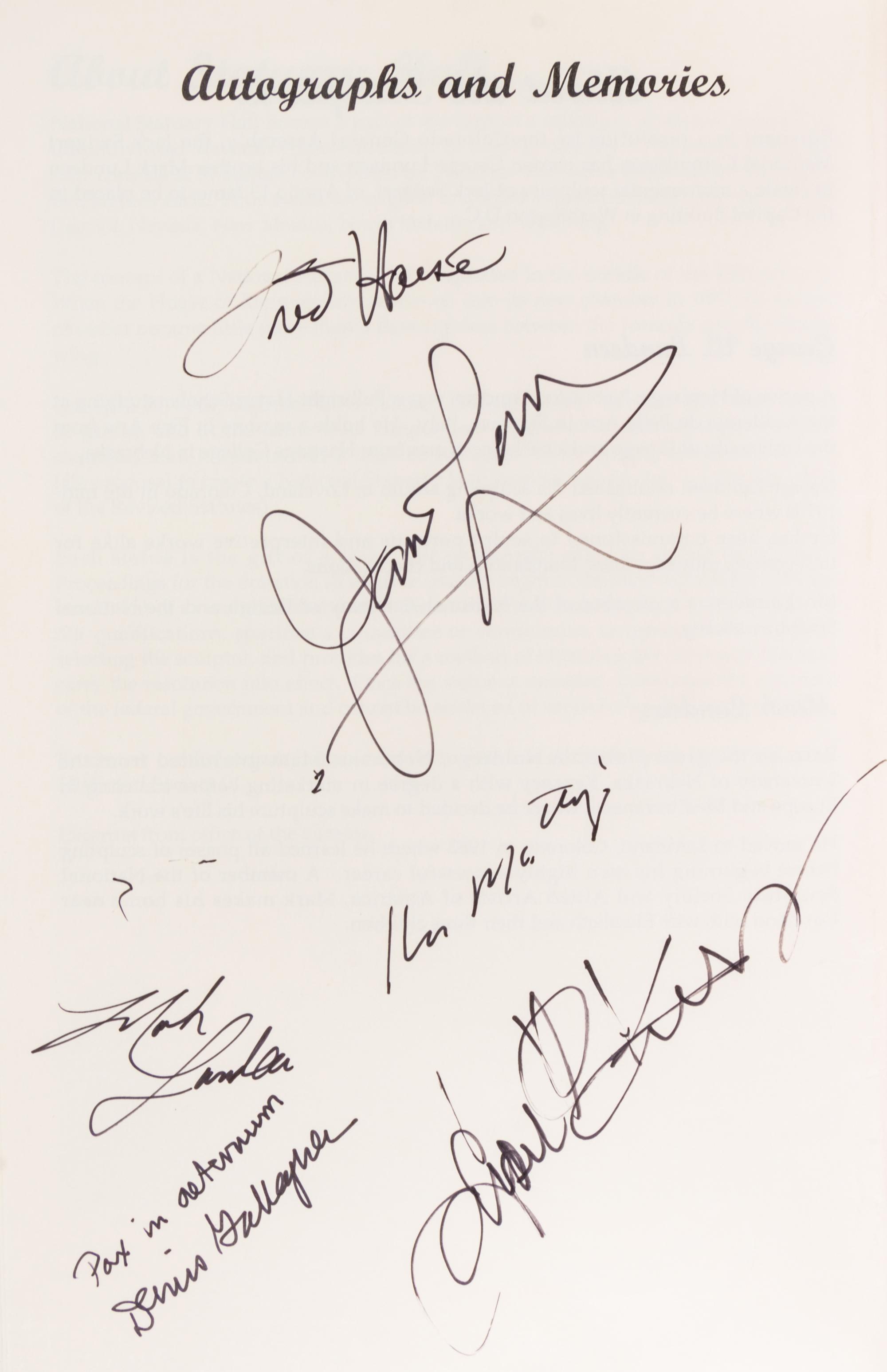 (SWIGERT, JACK) APOLLO 13. Autographed document signed by the crew of the Apollo 13 mission, Fred haise, James Lovell, & Ken Mattingly.