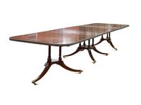A Regency Style Walnut Dining Table
