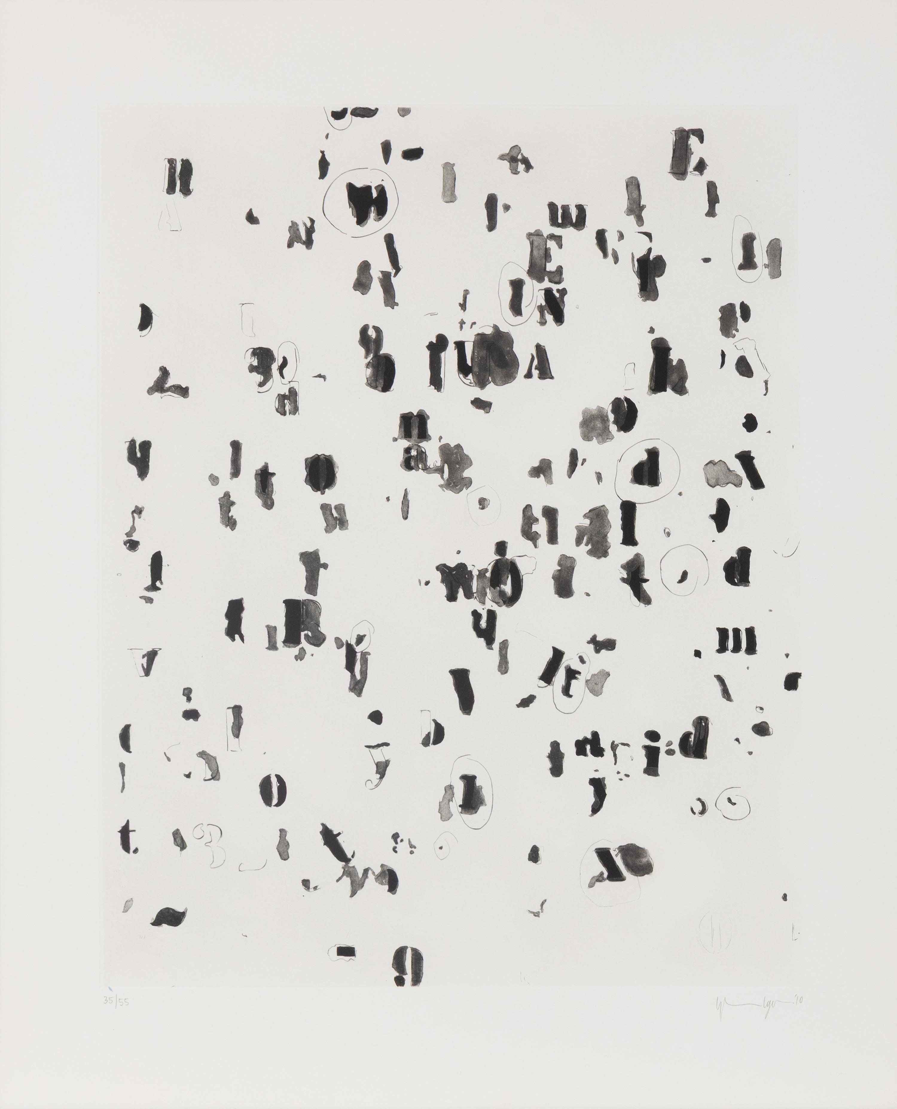 Glenn Ligon (American, b. 1960) — Draft , 2010