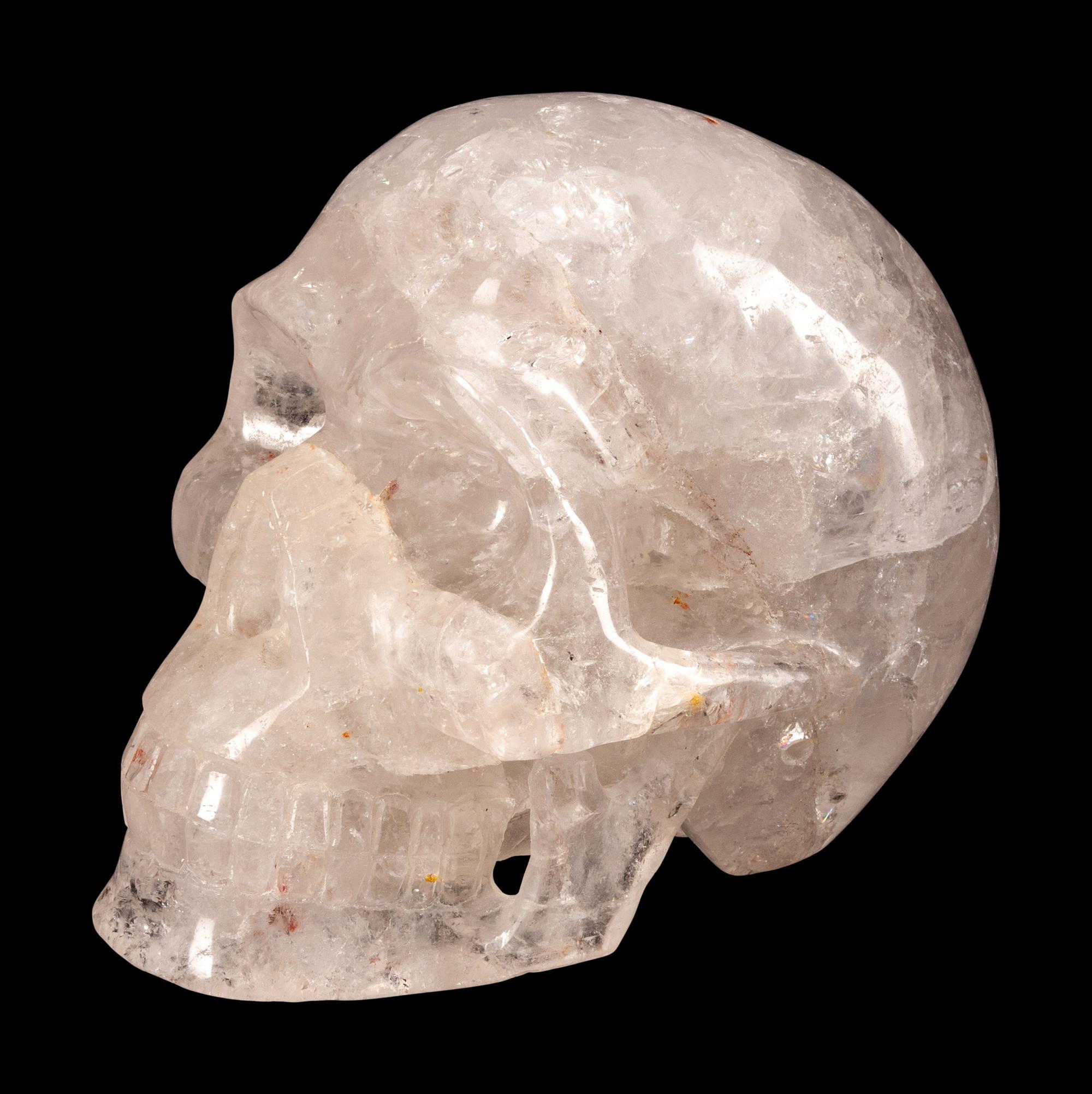 A Large Rock Crystal Skull