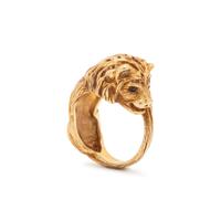 VAN CLEEF & ARPELS, YELLOW GOLD LION RING