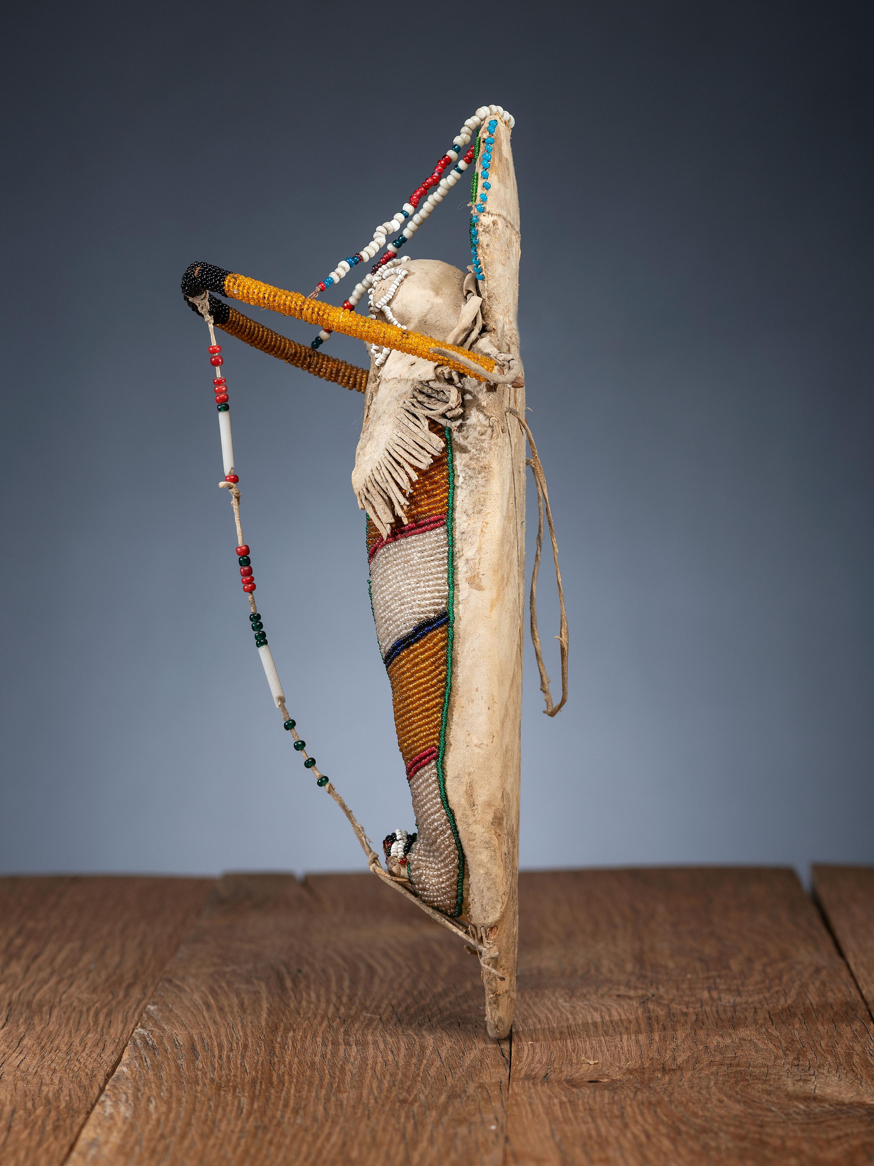 Umatilla Beaded Hide Doll Cradles