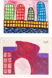 Eagles Grocery, Untitled, and Hotel & Motel & More (three works)