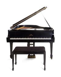 A Steinway & Sons Black Lacquered Grand Piano