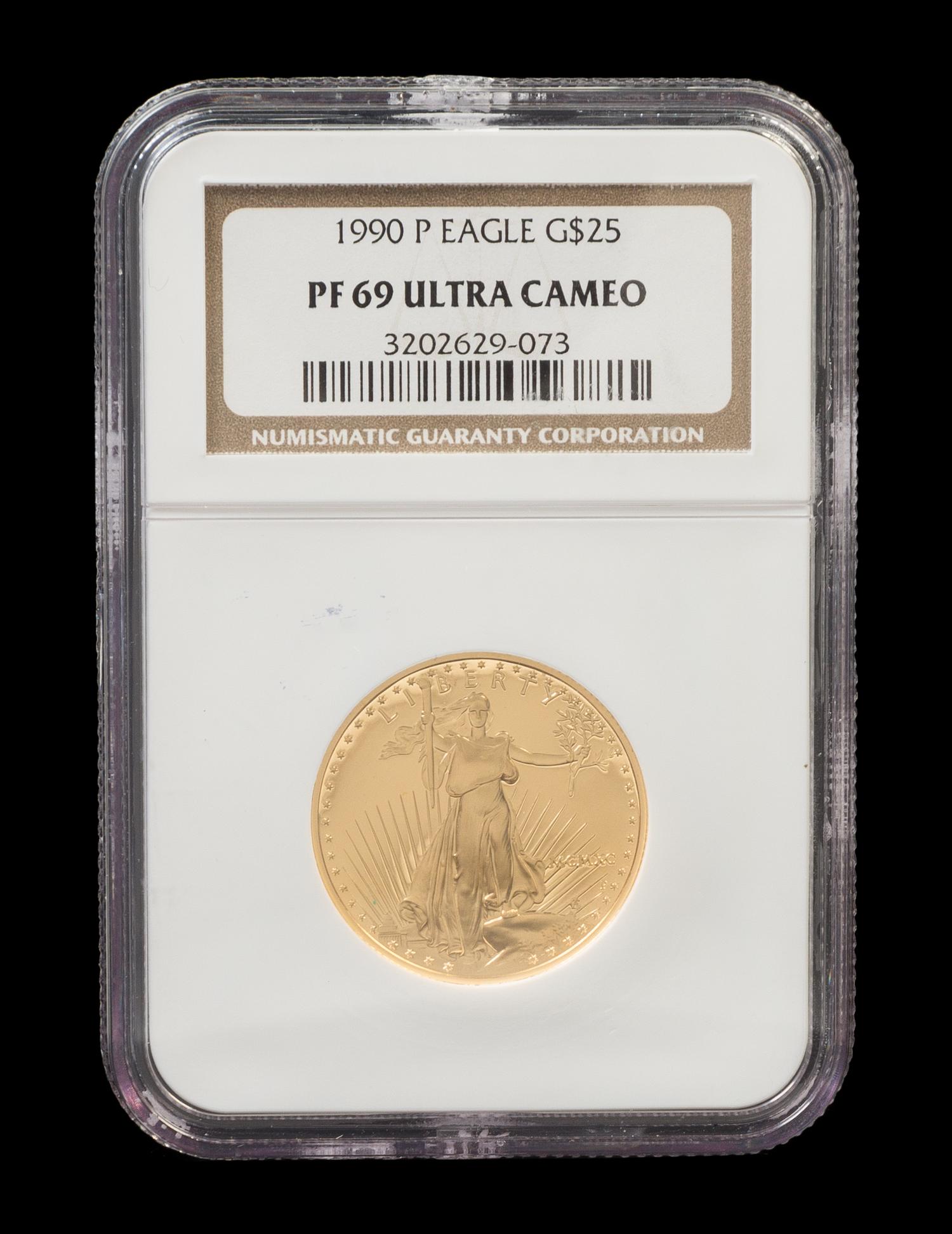 A United States 1990-P Eagle $25 Gold Proof