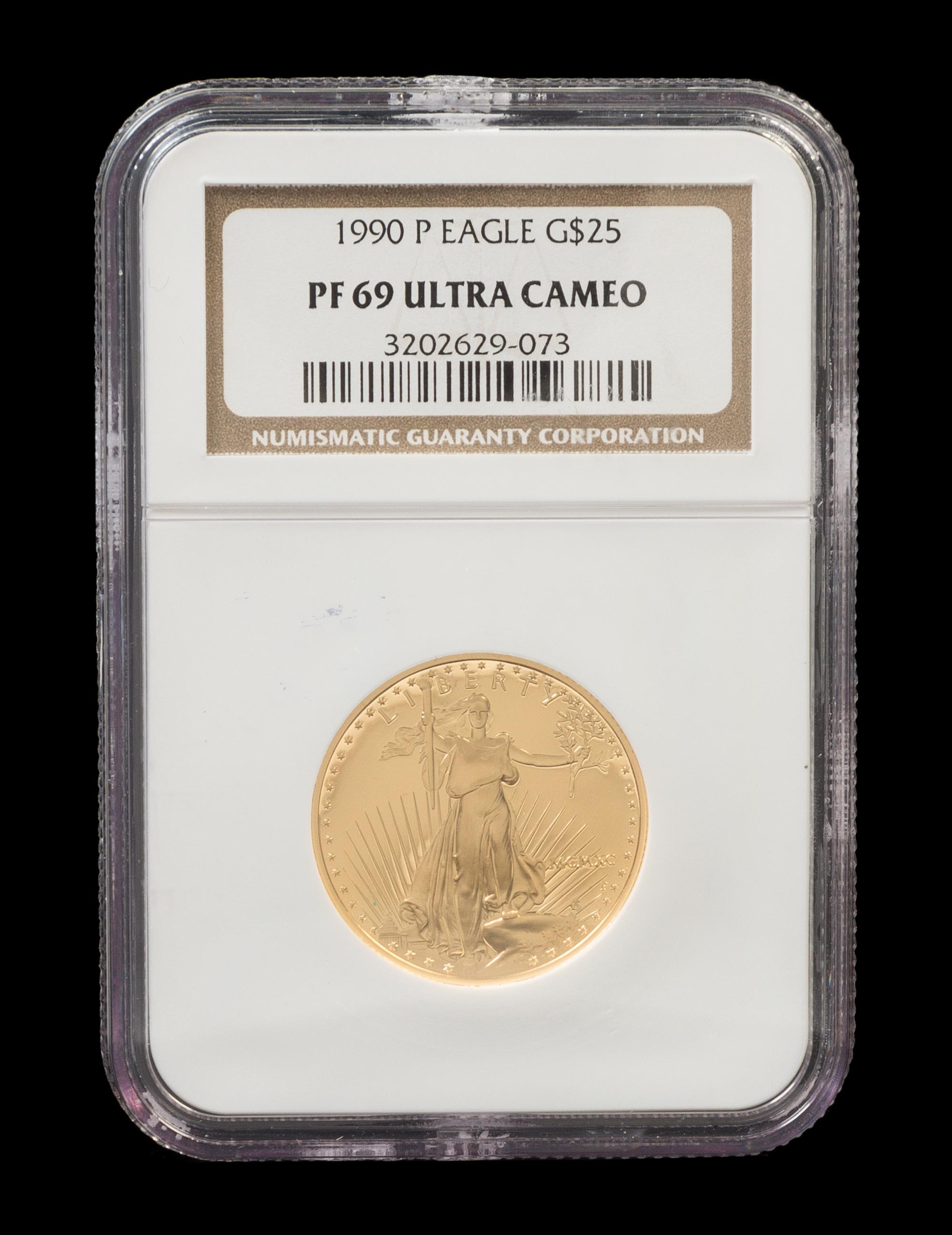 A United States 1990-P Eagle $25 Gold Proof