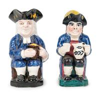 A Postillion Toby Jug and a Copeland and Garrett New Faïence Toby Jug