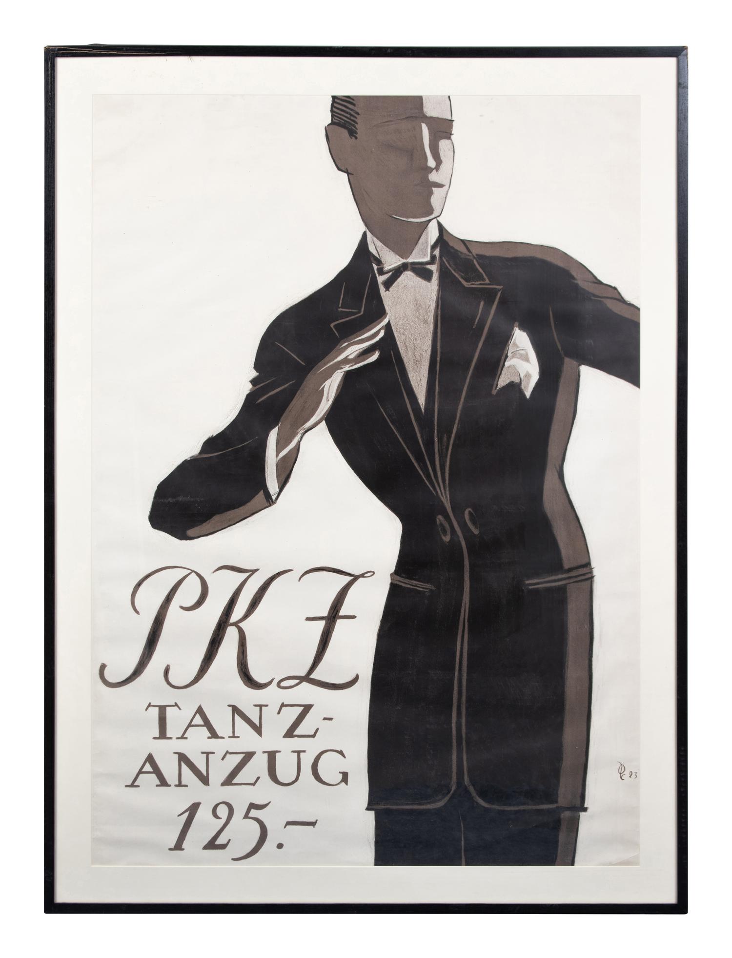 A Collection of Six Vintage Advertising Posters for the Swiss Clothing Company PKZ