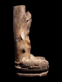 A Roman Marble Sculpture Support with a Male Torso