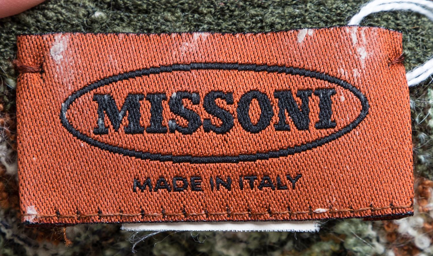A Missoni Knit Short Sleeve Sweater, No size.