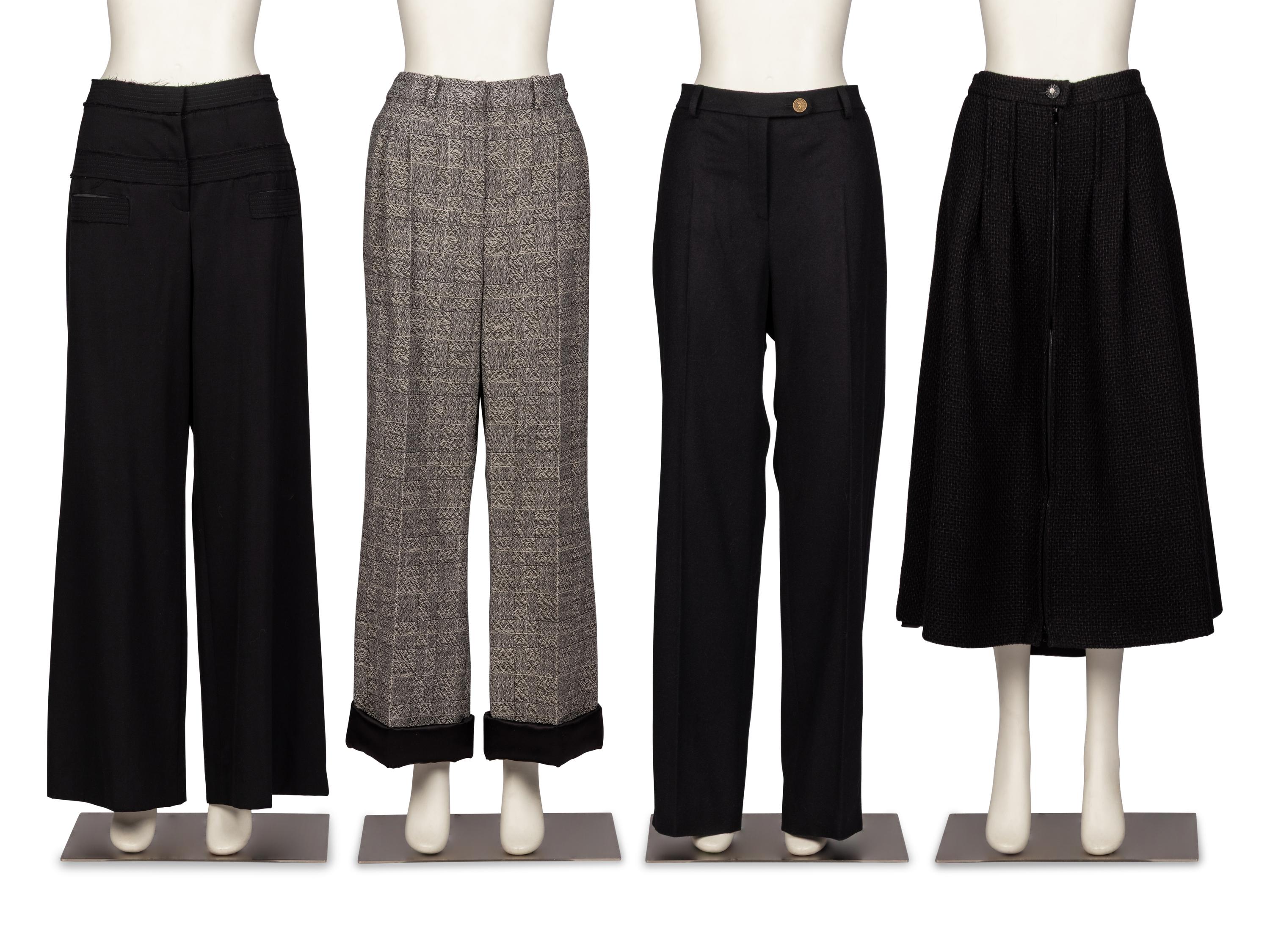Chanel, Three Pairs of Pants & One Skirt NWT