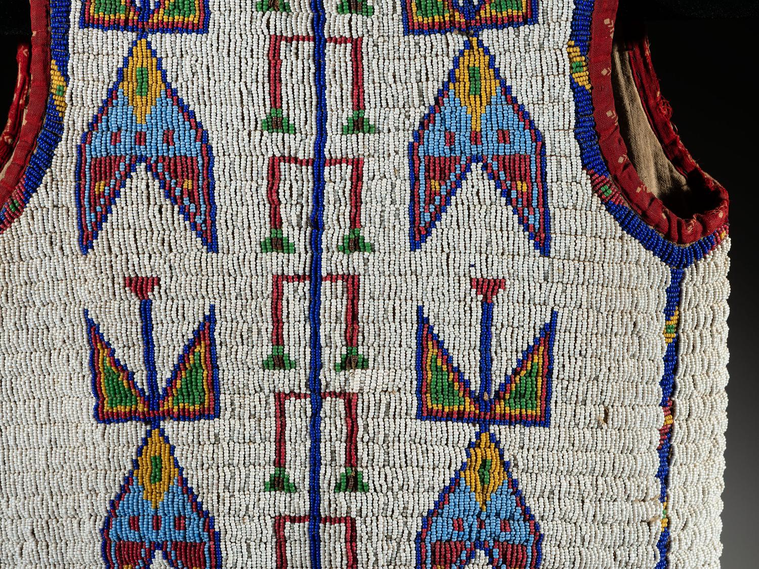 Sioux Child's Beaded Hide Vest