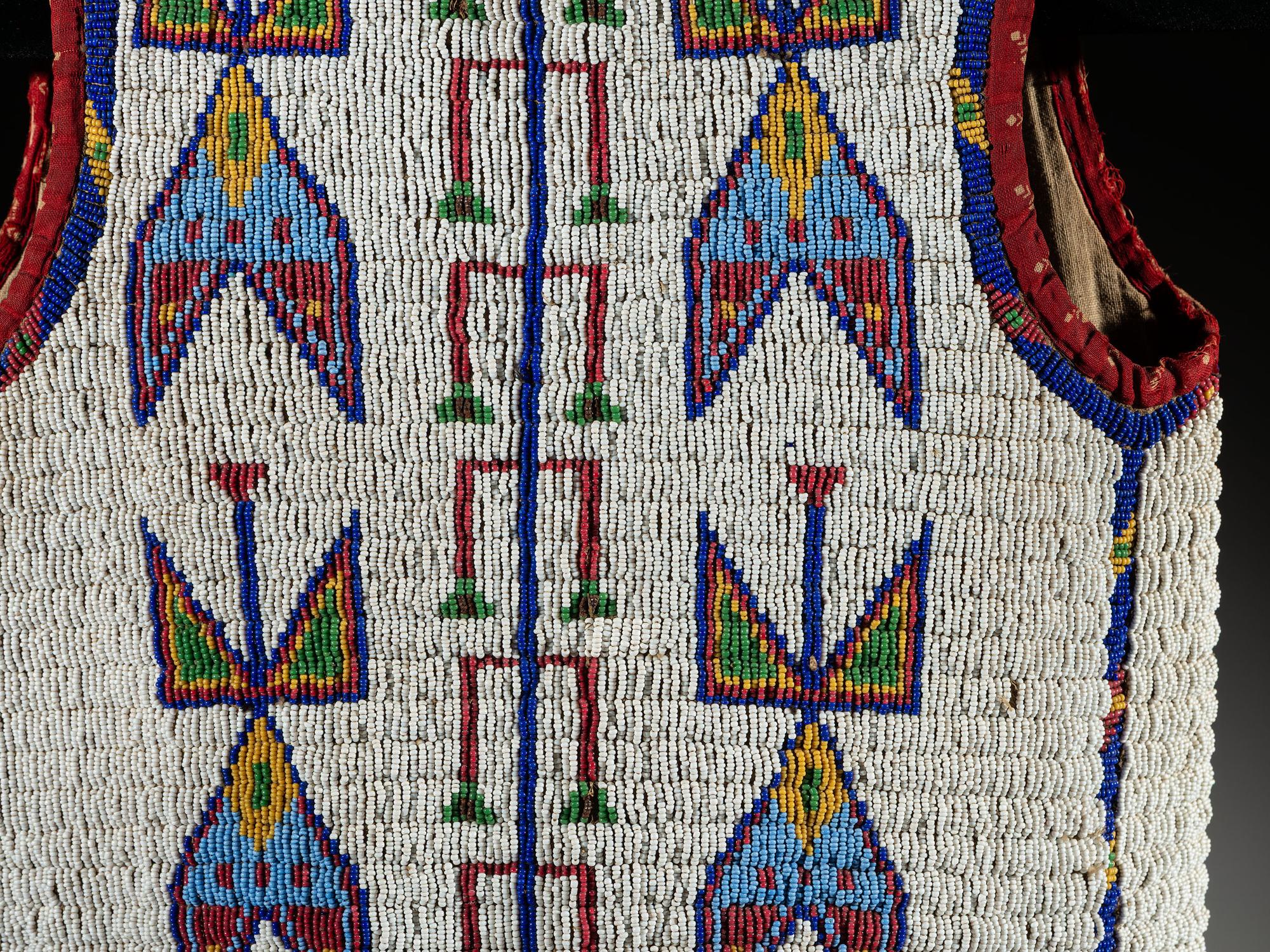 Sioux Child's Beaded Hide Vest