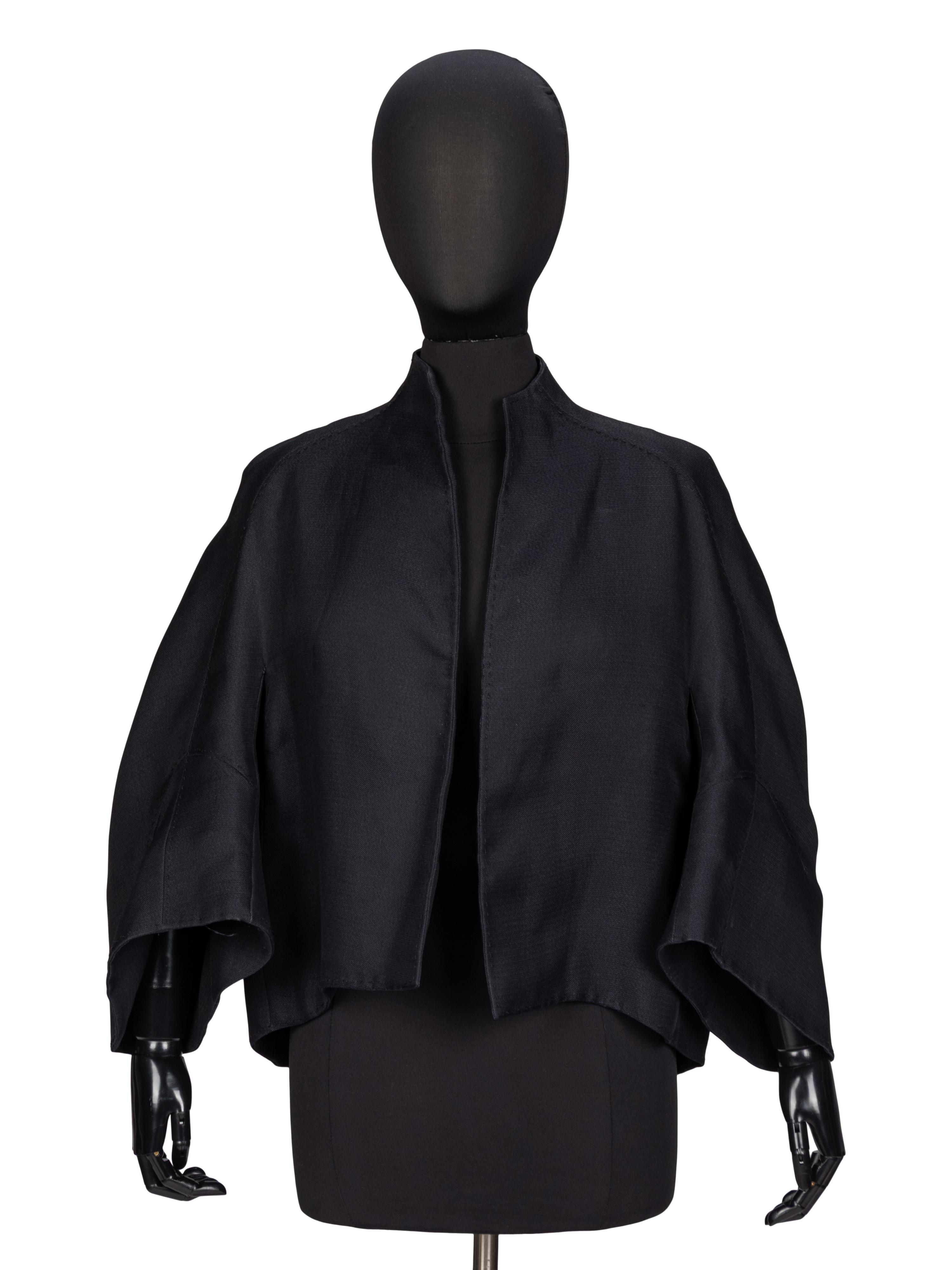 Ralph Rucci, Black Silk Swing Jacket