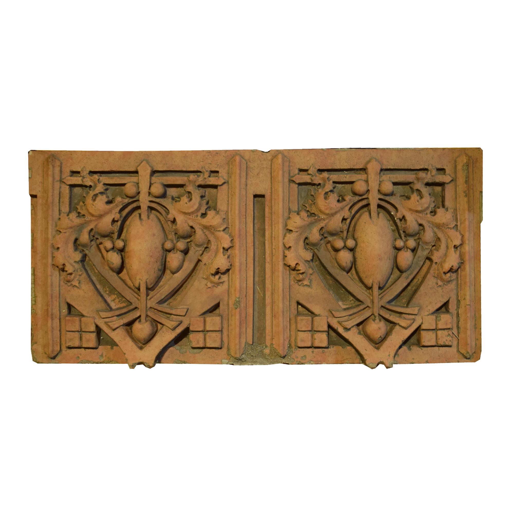 A George Elmslie Designed Terracotta Fragment 22 "W x 4" D x 11" H — United States, Early 20th Century