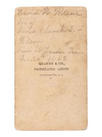 [CIVIL WAR]. Civil War archive of Ordnance Sgt. David H. Wilson (1831-1863), Co. F, 6th South Carolina Infantry, including war-date letters, diary, and photographs.