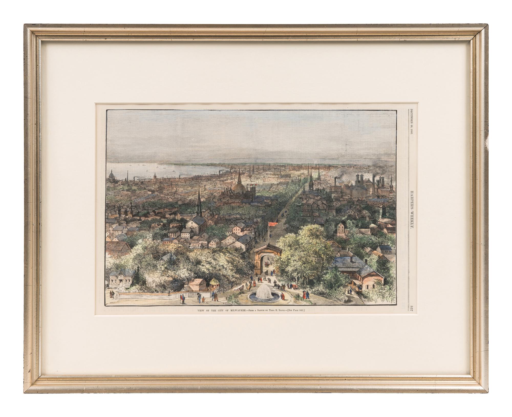 [MILWAUKEE]. A group of 6 prints, comprising: