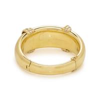 TRICOLOR GOLD HINGED BANGLE BRACELET