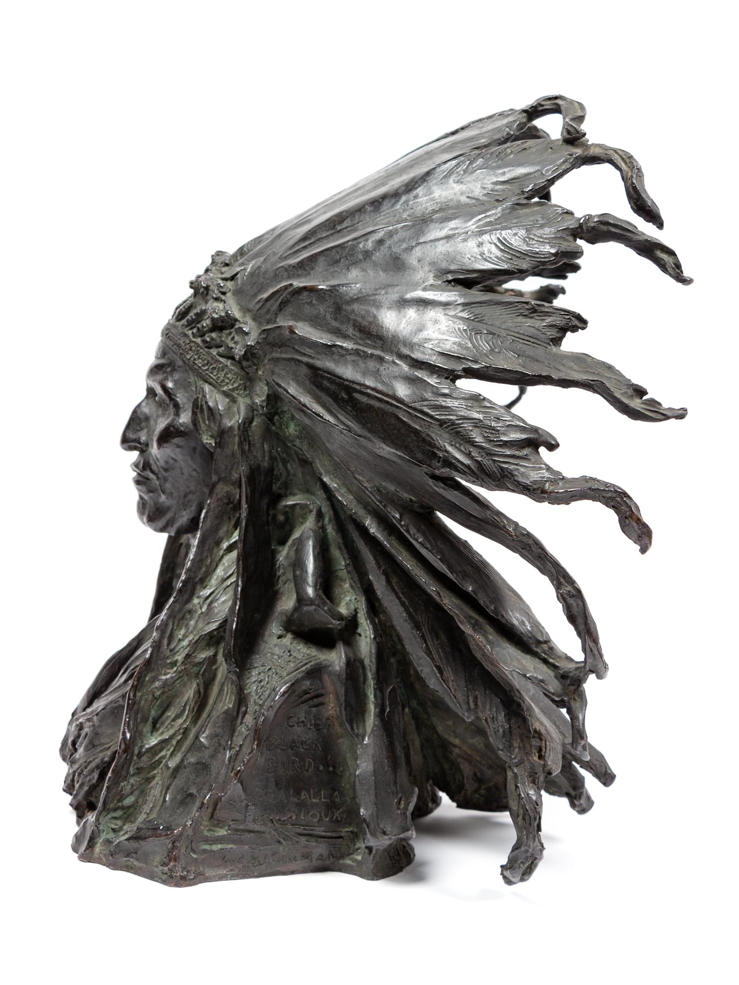 Chief Black Bird , date modeled 1903, cast 1907