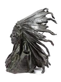 Chief Black Bird , date modeled 1903, cast 1907