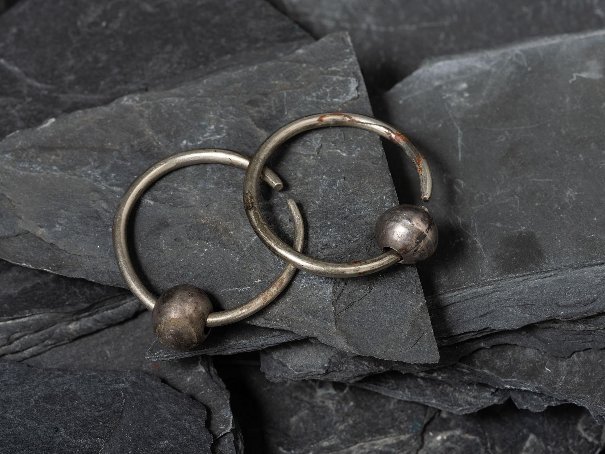 Early Navajo Hoop Earrings, Collected by Hoffman Birney (1891-1958)