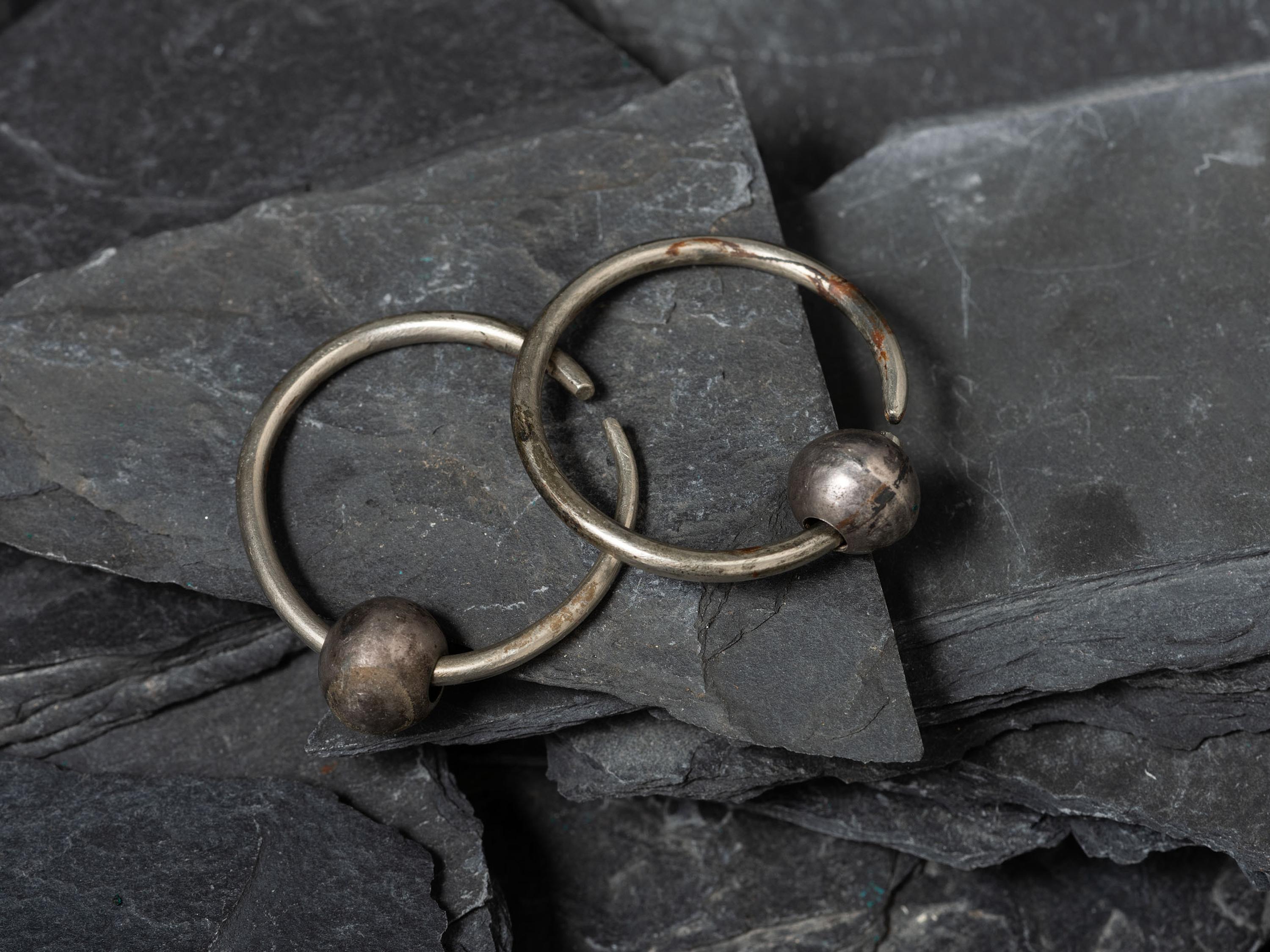 Early Navajo Hoop Earrings, Collected by Hoffman Birney (1891-1958)