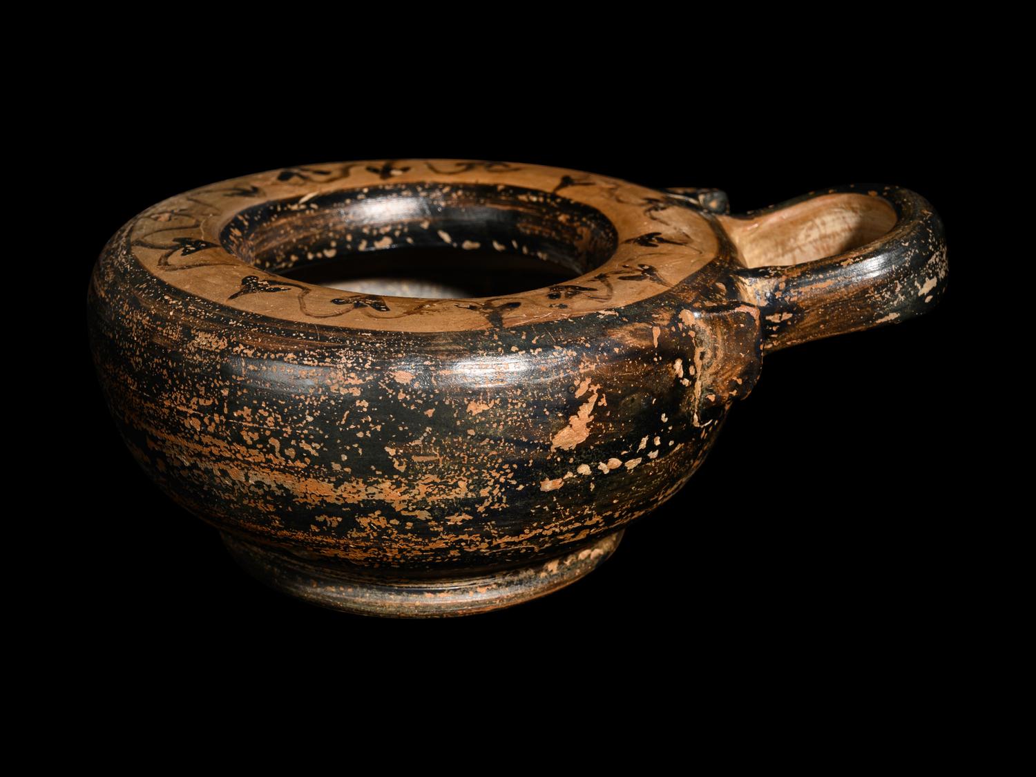 A Greek Black-Figured Kothon