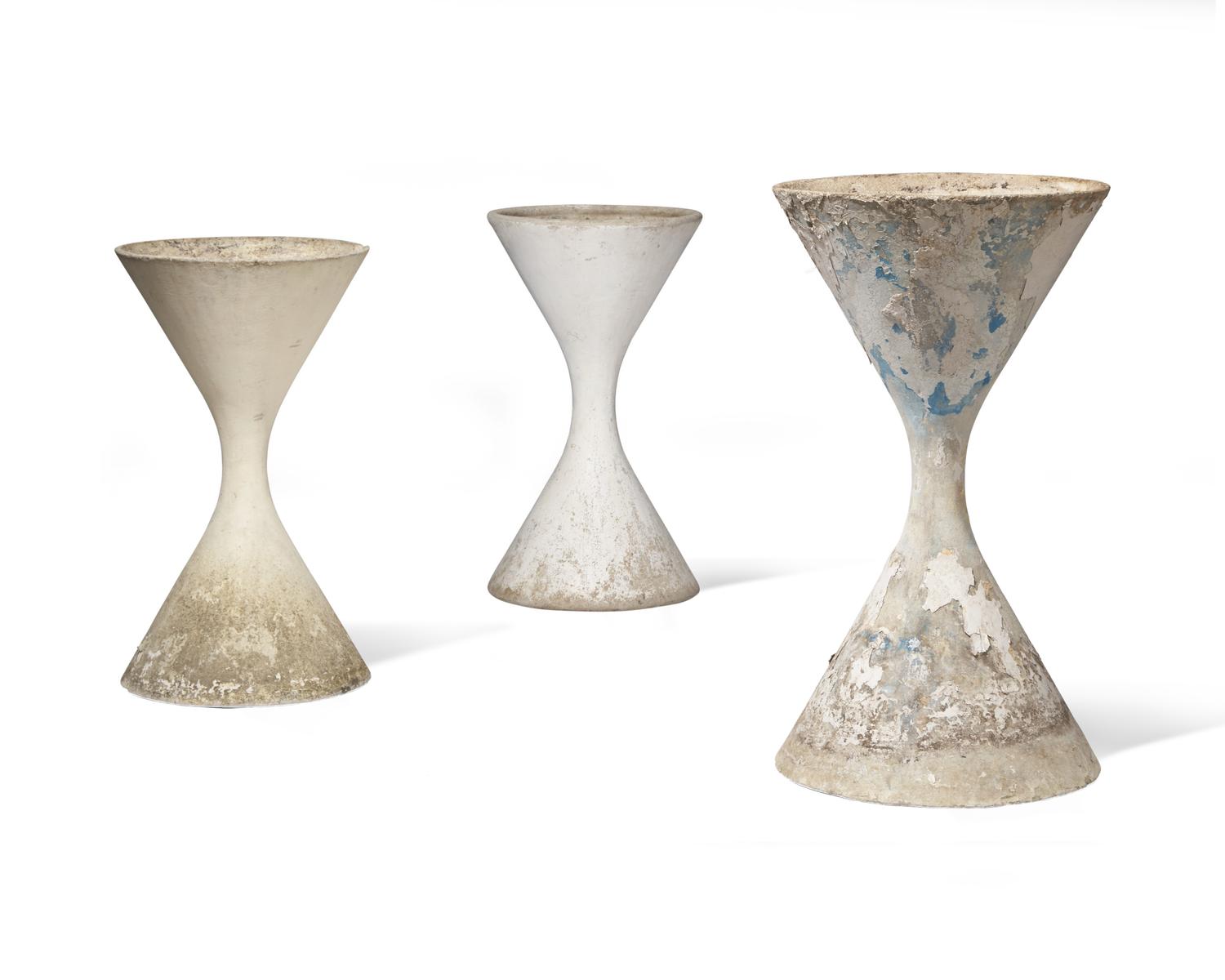 Three Hourglass Planters France, c. 1960