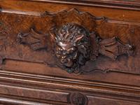 An Impressive Renaissance Revival Carved Walnut Tall Case Regulator Clock