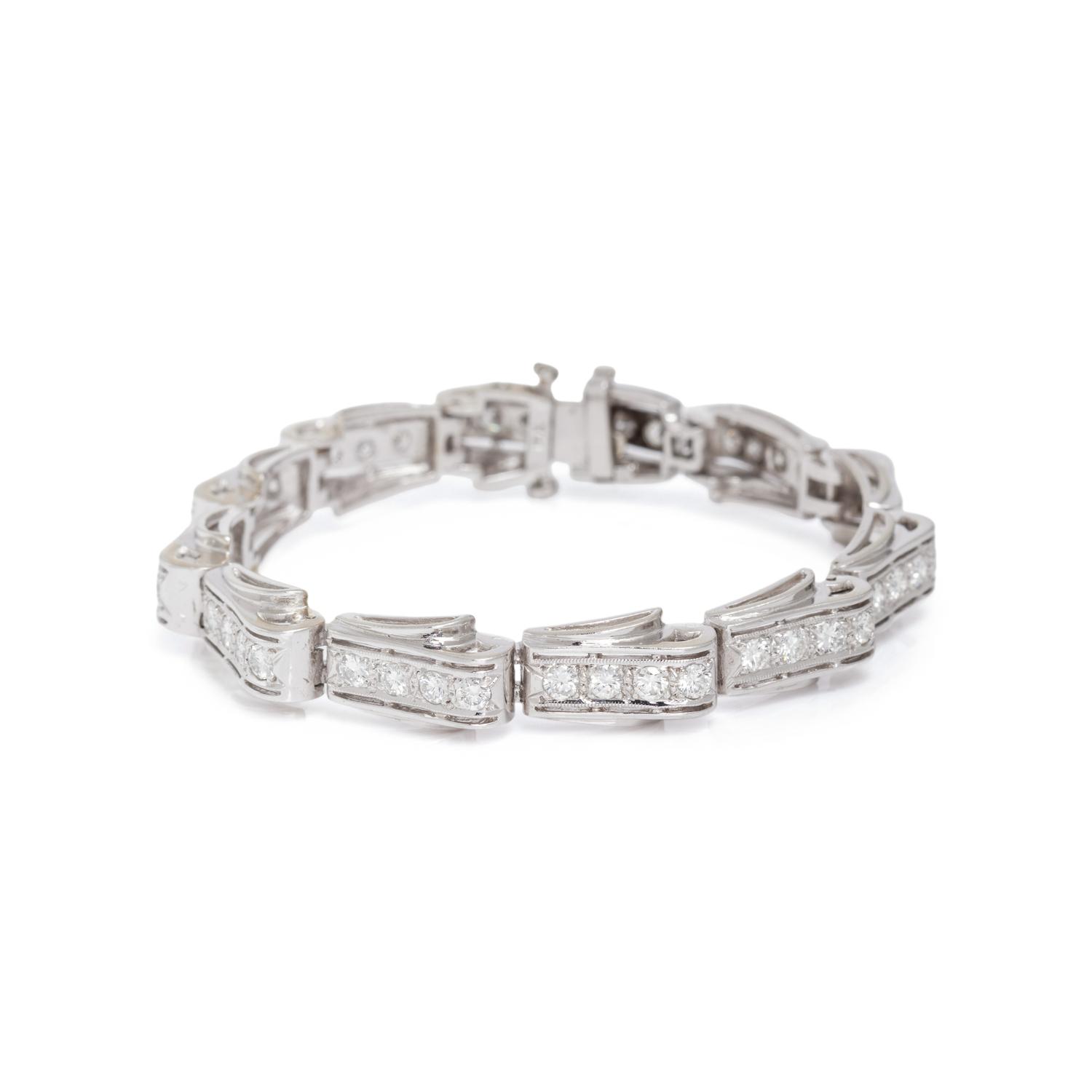WHITE GOLD AND DIAMOND BRACELET