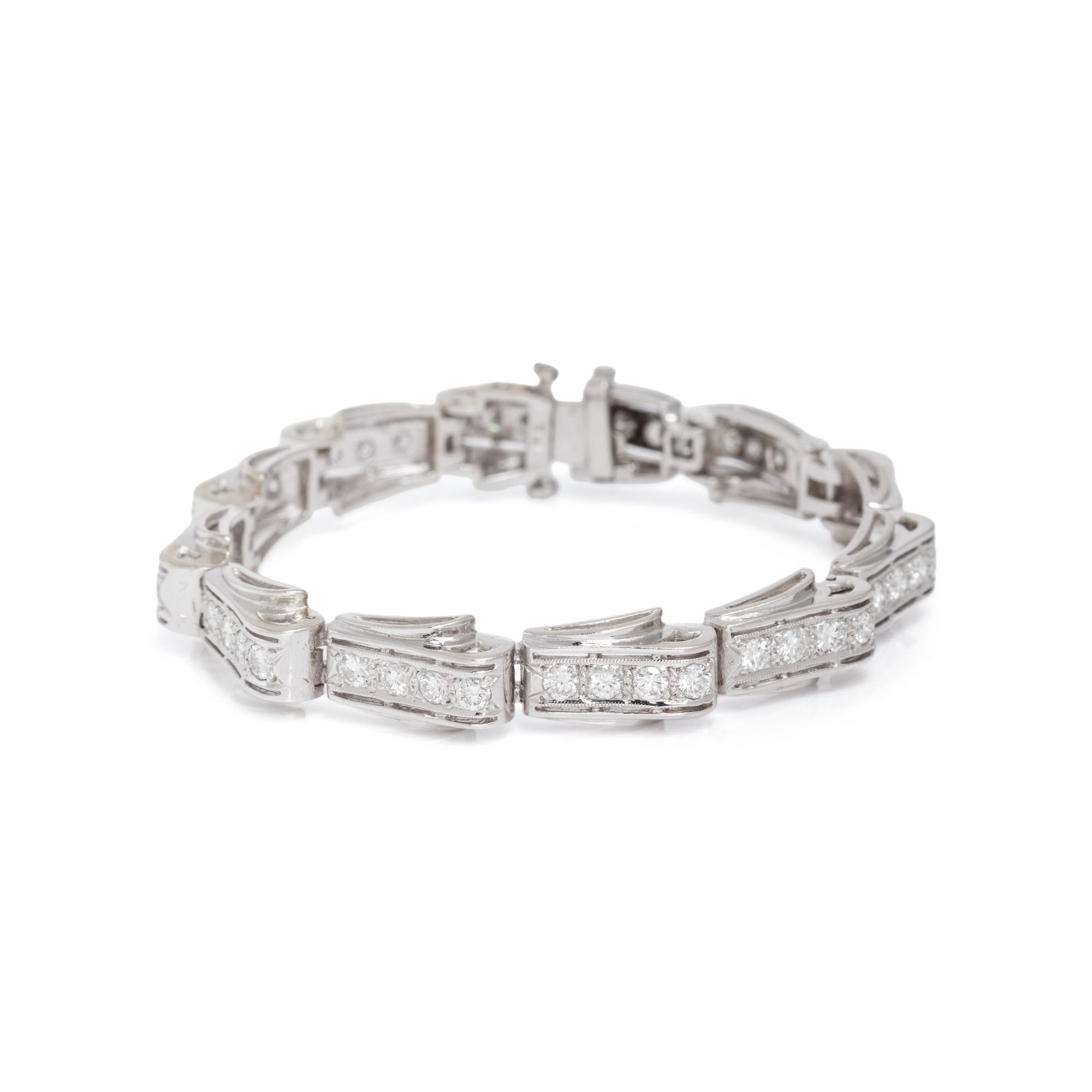 WHITE GOLD AND DIAMOND BRACELET
